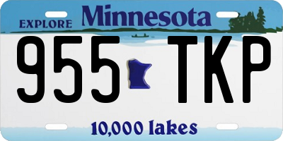 MN license plate 955TKP