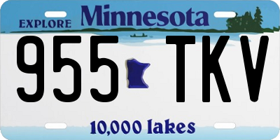 MN license plate 955TKV
