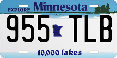 MN license plate 955TLB