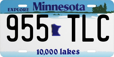 MN license plate 955TLC
