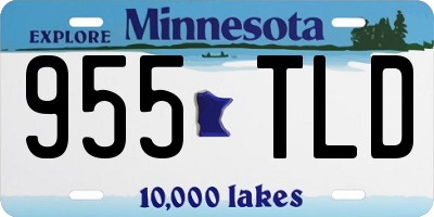MN license plate 955TLD