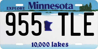 MN license plate 955TLE