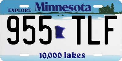 MN license plate 955TLF