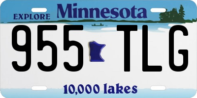 MN license plate 955TLG