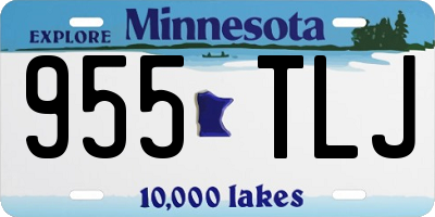 MN license plate 955TLJ