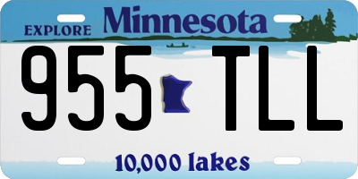 MN license plate 955TLL