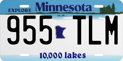 MN license plate 955TLM
