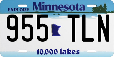 MN license plate 955TLN