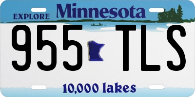 MN license plate 955TLS