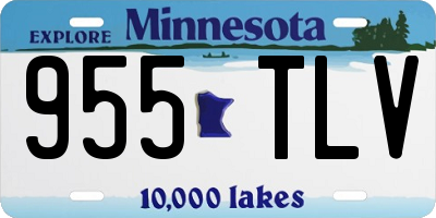MN license plate 955TLV