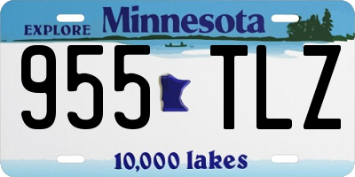 MN license plate 955TLZ