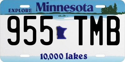 MN license plate 955TMB