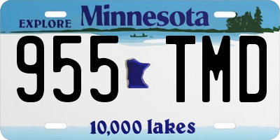 MN license plate 955TMD