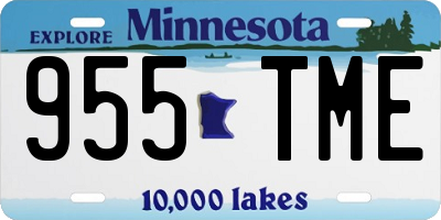 MN license plate 955TME