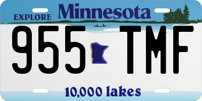 MN license plate 955TMF