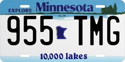MN license plate 955TMG