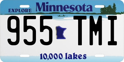MN license plate 955TMI