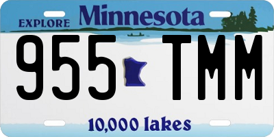 MN license plate 955TMM
