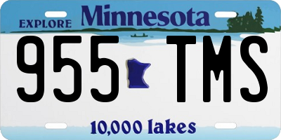 MN license plate 955TMS