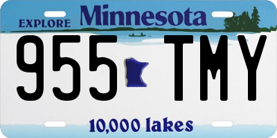 MN license plate 955TMY