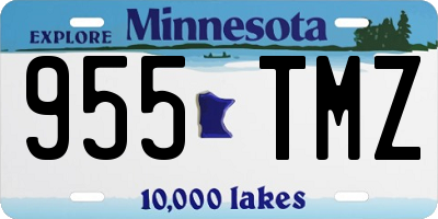 MN license plate 955TMZ