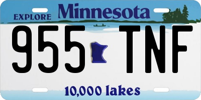 MN license plate 955TNF