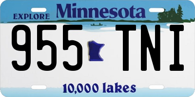 MN license plate 955TNI