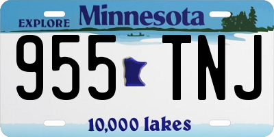 MN license plate 955TNJ
