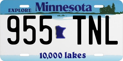 MN license plate 955TNL