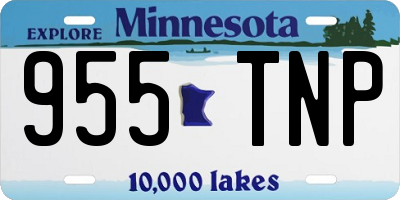 MN license plate 955TNP