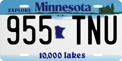 MN license plate 955TNU
