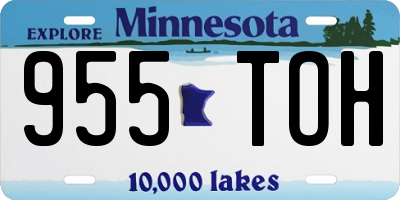MN license plate 955TOH