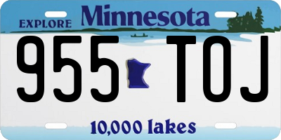 MN license plate 955TOJ