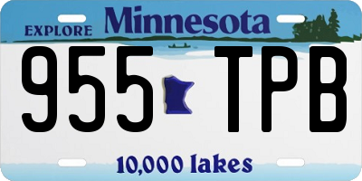 MN license plate 955TPB