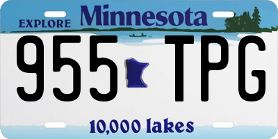 MN license plate 955TPG