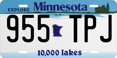 MN license plate 955TPJ