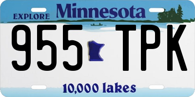MN license plate 955TPK