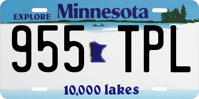MN license plate 955TPL