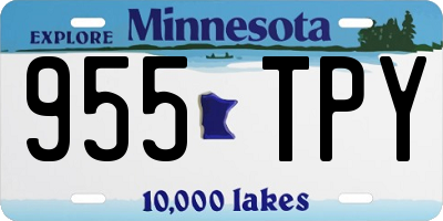 MN license plate 955TPY