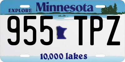 MN license plate 955TPZ