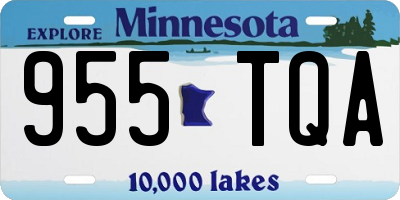 MN license plate 955TQA