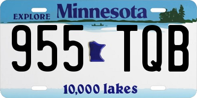 MN license plate 955TQB