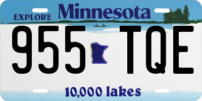 MN license plate 955TQE