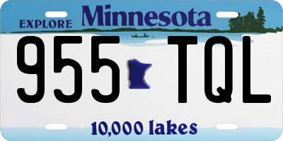 MN license plate 955TQL