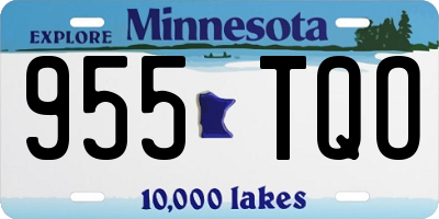 MN license plate 955TQO