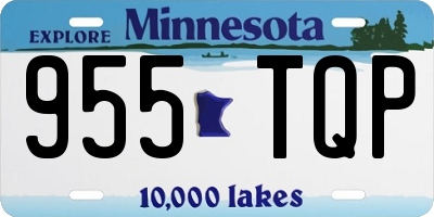 MN license plate 955TQP