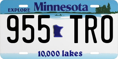 MN license plate 955TRO
