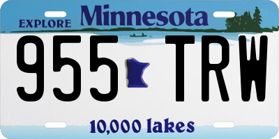 MN license plate 955TRW
