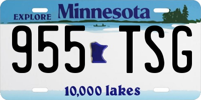 MN license plate 955TSG