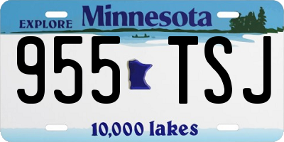 MN license plate 955TSJ